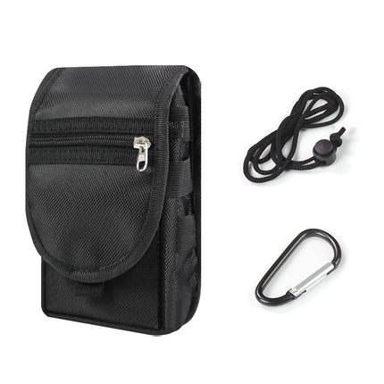 Mobile Phone Waist Bag 6.3 Inch Flip Hanging Waist Mobile Phone Bag Portable Middle-aged and Elderly Men's Casual Belt Hanging Waist Bag
