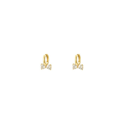 Pearl Bowknot Trendy Fashion Earrings with an Elegant Vibe, High-End Feel, Unique Design, French-Style Ear Studs and Dangles