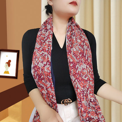 Western style large size sunscreen scarf air conditioning shawl outdoor dual-use women's summer thin neck protection versatile fashion scarf