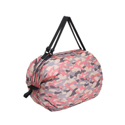 Thickened large capacity shoulder polyester portable spring roll portable storage bag storage organ folding shopping bag clothes