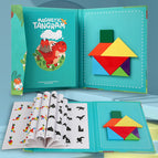 [package 8] dinosaur magnetic tangram