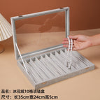 Ice velvet 10 grid necklace box