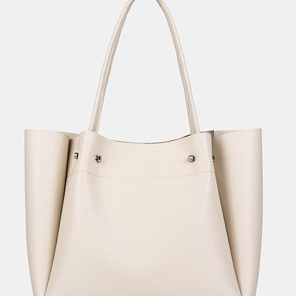 ZA MYLRF new large-capacity soft leather shopping bag women's shoulder portable commuter bucket tote bag a generation of hair