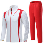 White suit [white clothes + red pants] / XS