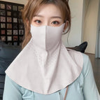 3d neck protector ice silk-light pink [neck protector large version]