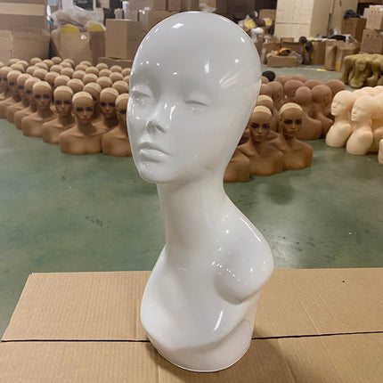 European and American wig model head shoulder model wig hat scarf jewelry window display props mannequin