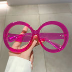 Transparent purple frame