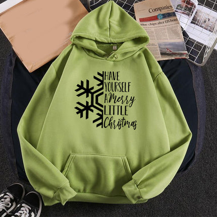HAVE YOURSELE snowflake printed hooded hooded vests autumn and winter European and American men's and women's jackets foreign trade cross-border