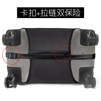 Double-Opening Elastic Suitcase Cover, Thickened Luggage Protective Cover, Travel Suitcase Dustproof Trolley Case, Cartoon Cute Design