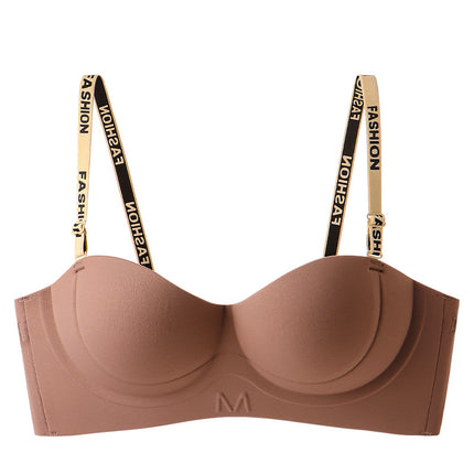 Shantou Underwear Women's Detachable Shoulder Strap Non-marking Steel Ring Push-up Small Chest Large Non-slip Bra