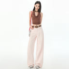 Sakura pink cropped pants / XS