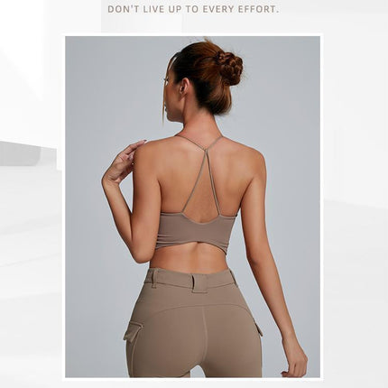 New Design Sense Fitness Sports Bra Sexiness Beautiful Back Women's Yoga Clothes Sling Fashion Personality Dance Chest Wrap