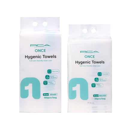 Rca Cross-Border 100 Pieces Plus a Whole Pack of Disposable Sanitary Bath Towels, Travel Portable Facial Cleansing Towels