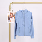 Haze blue hooded jacket / 10/XXL