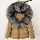 Khaki+silver fox / S