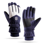 Round label skiing blue and white men / Free size