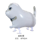 Walking White Cat (with rope)