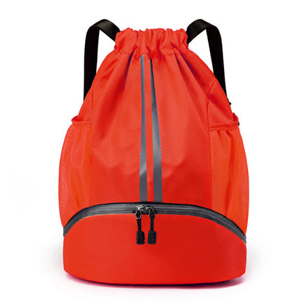 Dry and Wet Separation Basketball and Football Bag, Swimming Bag, Men's and Women's Sports Drawstring Pocket, Fitness Backpack, Backpack