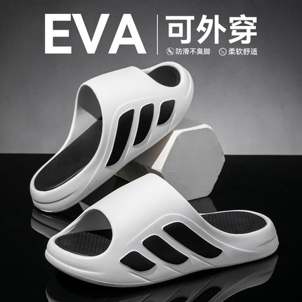Sports slippers women's summer thick-soled soft-soled home wear non-slip deodorant lovers men's slippers wholesale