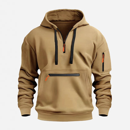 2025 Cross-Border Autumn and Winter New Velvet Sweatshirt European and American Sports Casual Zipper Hoodie Sweatshirt Jacket Top