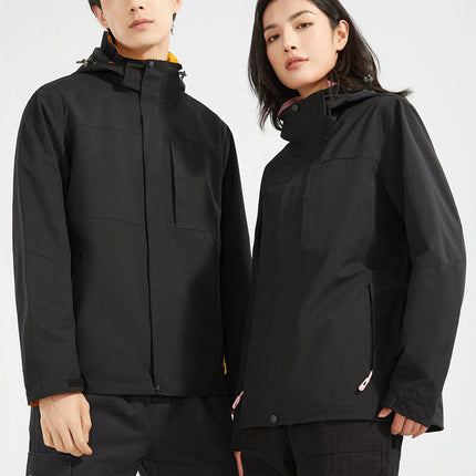 E-Commerce supplies outdoor single Jacket Women's windproof spring and autumn mountaineering clothing detachable hooded jacket men 08A