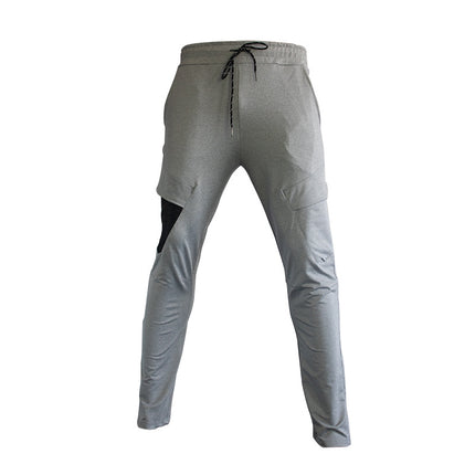 Plus-Size Men's Pants, Sports Pants, Loose-Fitting Brand Workwear Straight-Leg Pants, Multi-Pocket Sports Casual Pants with Elastic Waist