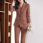 One-piece brown suit / S