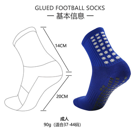 Adult Thickened Towel Football Socks Men's Non-Slip Deodorant Wear-Resistant Mid-Tube Socks Sweat Absorbing Breathable Sports Socks Cross-Border