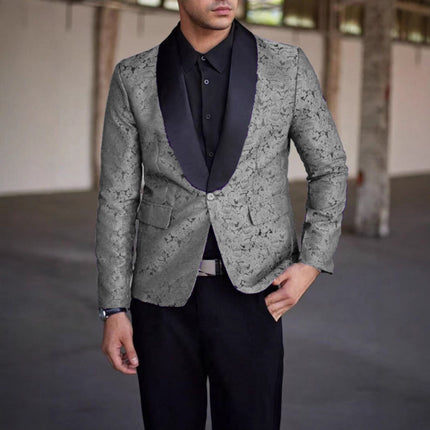 Cross-Border Green Fruit Collar Fancy Suit Nightclub Singer Groom Wedding Host Formal Wear Business Suit