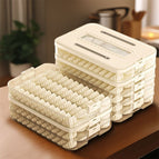 1 lid + 3 layers chaos dumpling box / White