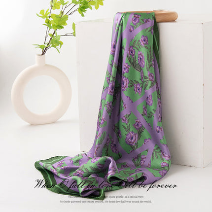 86cm Silk Scarf Mulberry Silk Scarf Square Scarf Summer High-End Scarf Wedding Souvenir for Mom