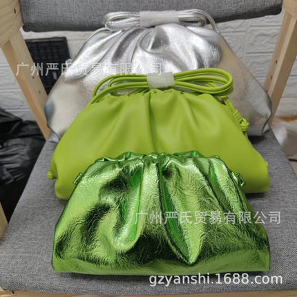2022 New Cloud Bag Cross-border Women's Bag Pleated Dumpling Bag Autumn and Winter Fashion Shoulder Crossbody Bag Handbag Women's Bag