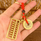 Five emperors money red string + activity abacus