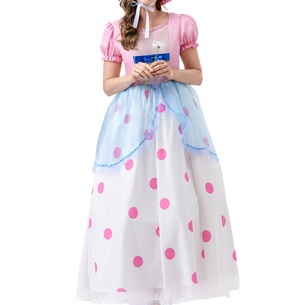 Toy Story Shepherdess Cosplay Costume Anime Character Shepherdess Long Dress Halloween Two-Dimensional Cosplay Costume
