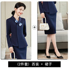 Navy blue (suit + skirt) / S