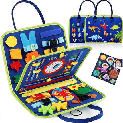 Cross-border special felt learning board children's educational early education board DIY busy board Montessori Children's Enlightenment dressing board