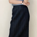 Black 78cm back slit / Free size