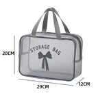 Gray large size - double hand carry [29*12*20cm]