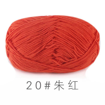Su He 4-strand Milk Cotton Baby Wool Combed Cotton Fine Wool Hand Knitted Sweater Pure Cotton Baby Wool Ball