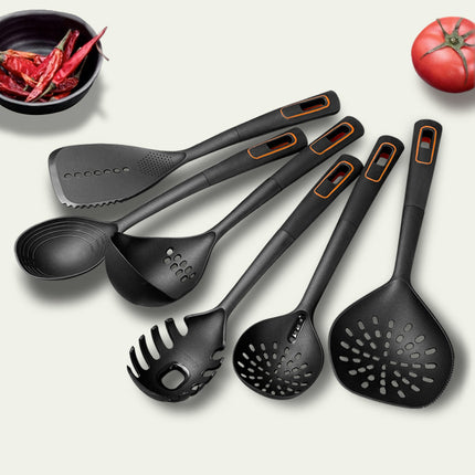 Outdoor camping stainless steel barbecue tools knife and fork suit nylon kitchenware spoon shovel cloth gift box wholesale