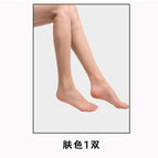 Light leg skin-crystal silk calf socks