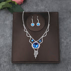 No. 6 needle style silver [sapphire blue]