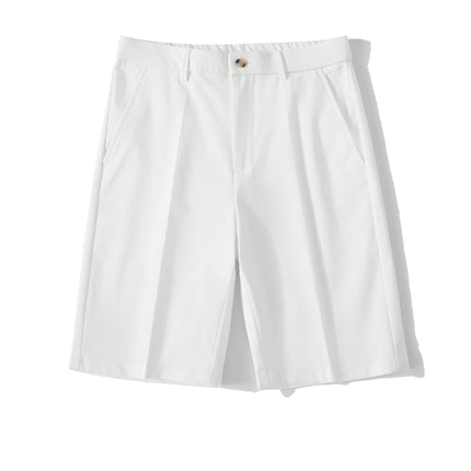 2025 Summer Thin Breathable Unisex Five-Point Shorts Solid Color Loose Casual Comfortable Suit Shorts