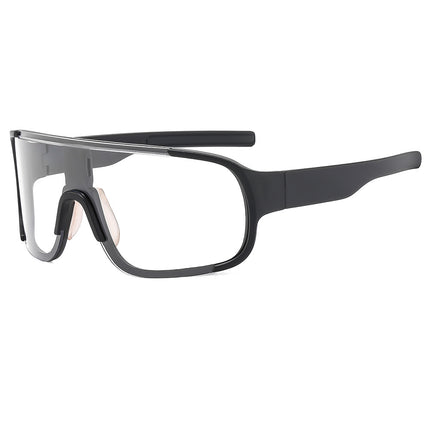 European and American Outdoor Sports Riding silver Glasses Mountaineering Night Riding Sunglasses One-piece Eye Protection Windproof Sunglasses for Men and Women