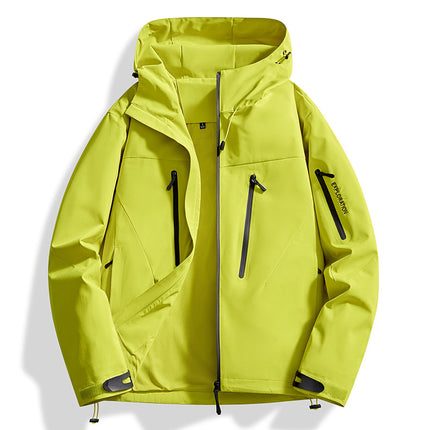Bird's Nest Style Spring and Autumn Outdoor Jacket for Men, Windproof and Waterproof Mountaineering Jacket, Couple's Hiking Clothing
