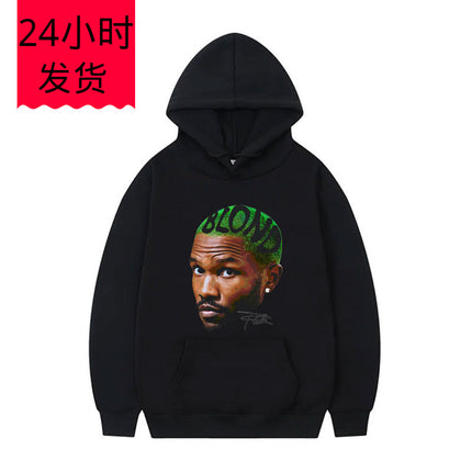 Rapper Frank Vintage Head Graphic Hoodie Men Women Ocean Hip