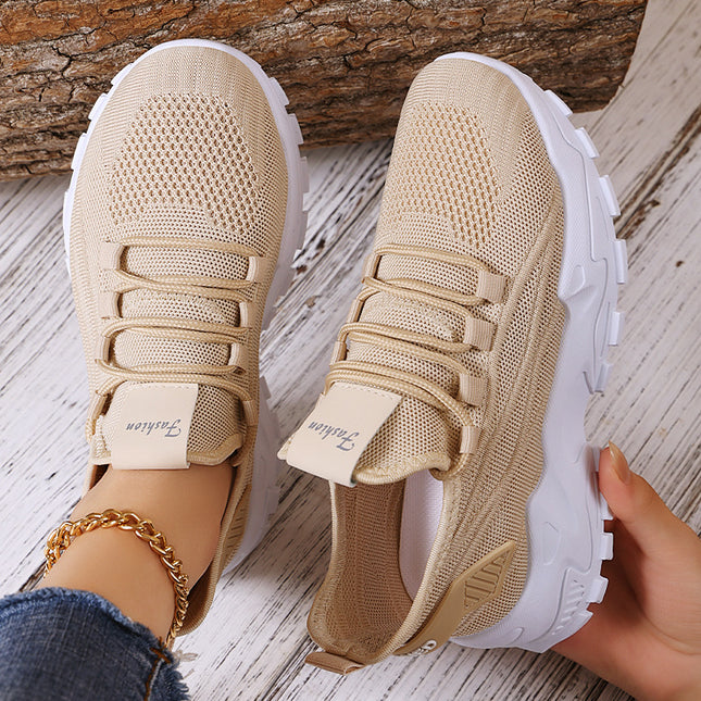 Shoes for Women, Versatile Summer New Models, Casual Breathable Single Shoes, Foreign Trade Cross-Border Thick-Soled Sports Shoes, Women's Running Shoes