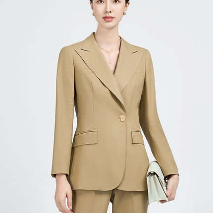 Professional Suit Fashionable 2025 New Classy Western Style Goddess Style Commuter Suit Fruit Green Jacket for Women