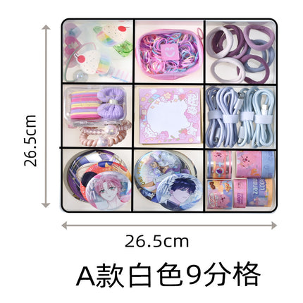 Built-in Partition Telescopic Cosmetic Lipstick Classification Dressing Table Deep Cabinet Partition Dormitory Drawer Inner Partition Storage Box