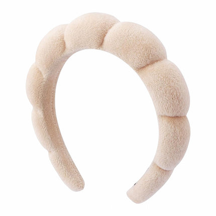 Cross-border explosions SPA clouds sponge face washing hair band bath face hair band autumn and winter color hair band wholesale